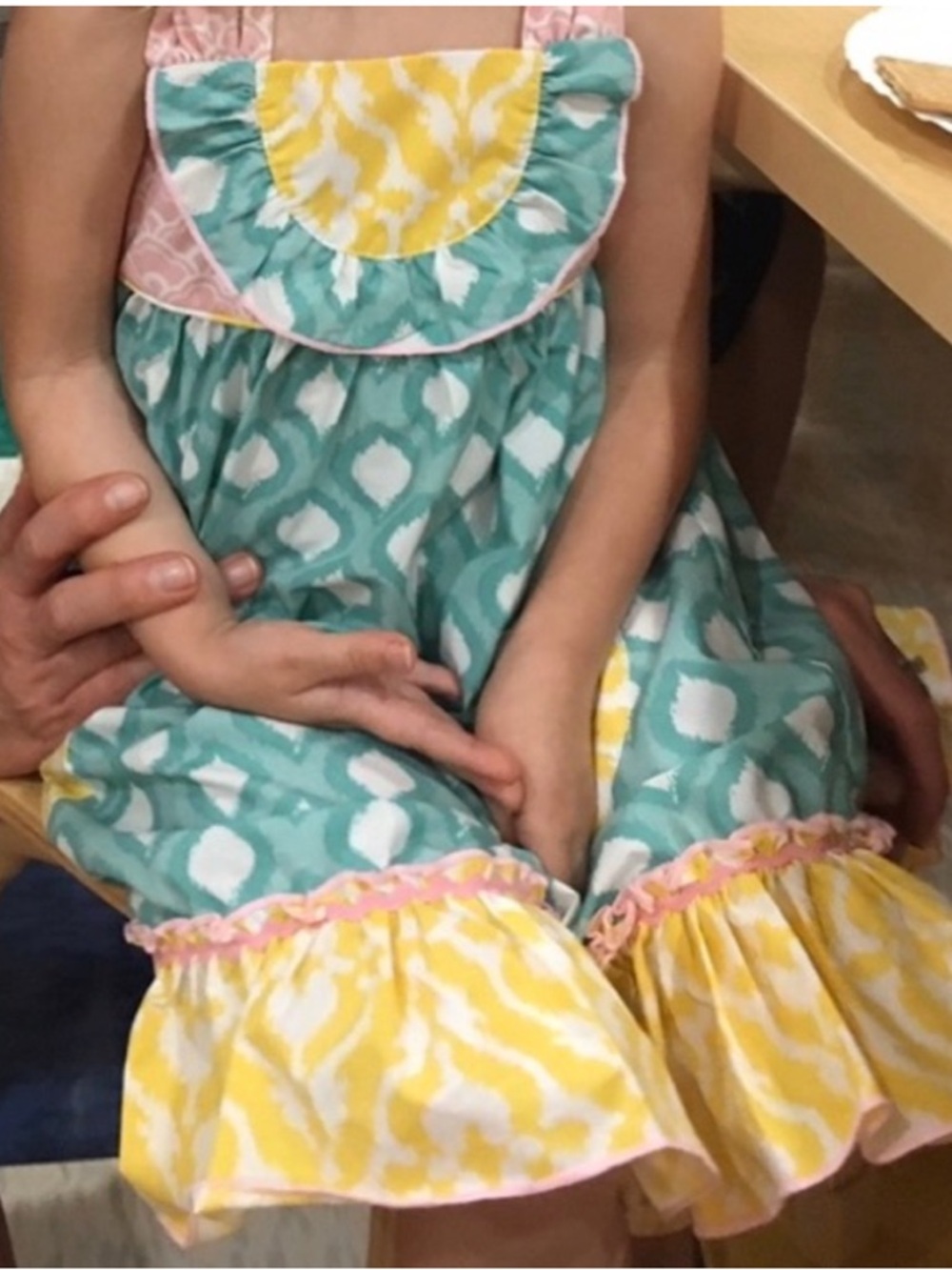 Shrimp & Grits Kids | Breezy Tie Back Dress for Girls. Size 9